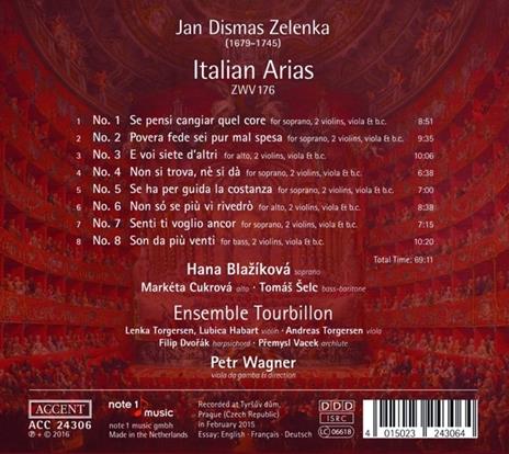 Italian Arias - CD Audio di Jan Dismas Zelenka - 2