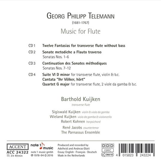Musica per Liuto - CD Audio di Georg Philipp Telemann - 2
