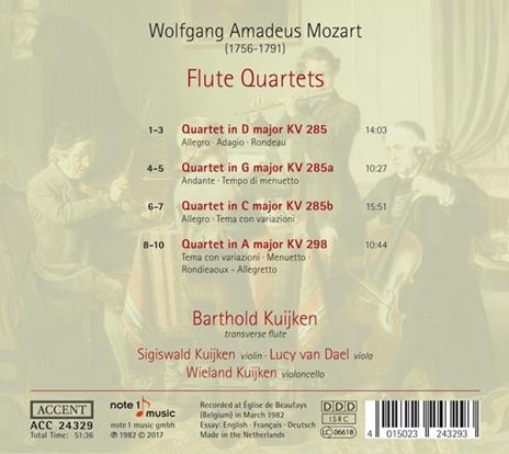 Flute Quartets - CD Audio di Wolfgang Amadeus Mozart - 2