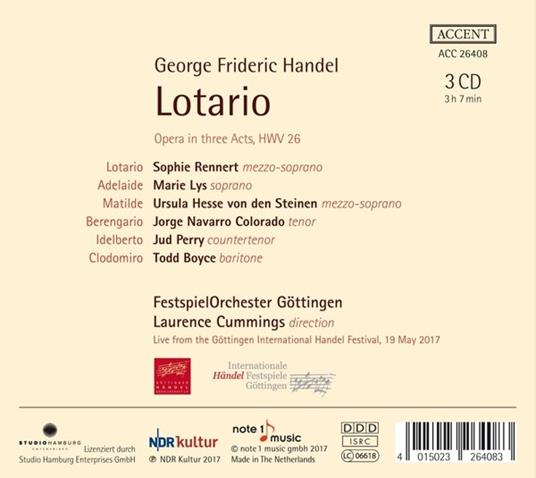 Lotario - CD Audio di Georg Friedrich Händel - 2