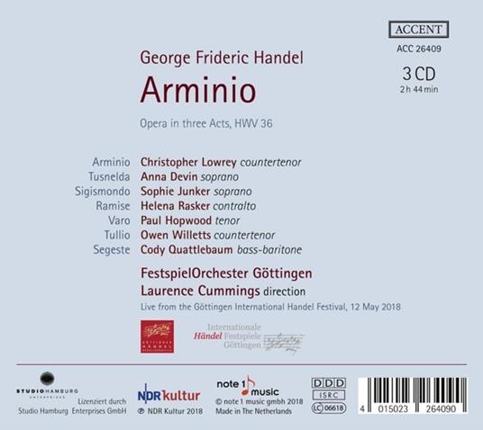 Arminio - Georg Friedrich Händel - CD