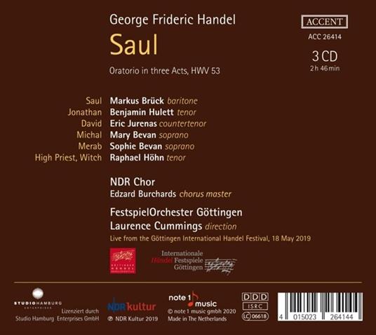 Saul - CD Audio di Georg Friedrich Händel - 2