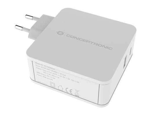 Conceptronic ALTHEA02W Caricabatterie per dispositivi mobili Interno Bianco - 2