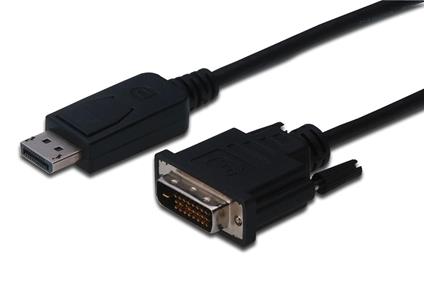 Cavo Adattatore DisplayPort connettori dp maschio - DVI-d(24+1) maschio mt. 1