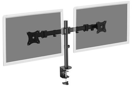 Digitus Supporto universale per due monitor con morsetto di fissaggio - 2