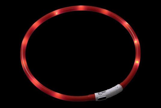 Collare Luce Led Ricaricabile Con Usb Per Cani Regolabile