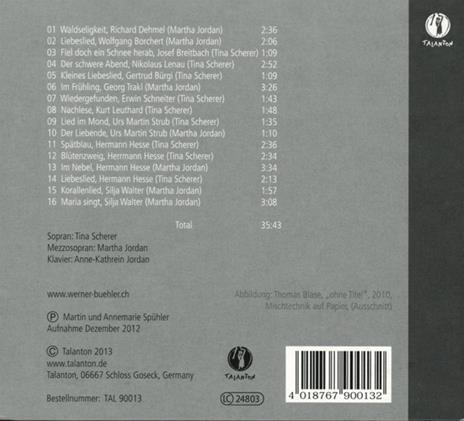 Du Bist Der Tag Und Ich Der Traum - CD Audio di Werner Bühler - 2