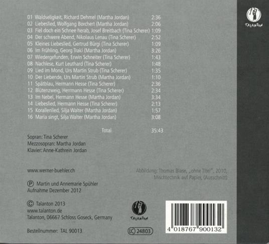 Du Bist Der Tag Und Ich Der Traum - CD Audio di Werner Bühler - 2