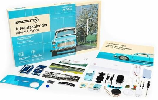 Franzis Verlag Trabant Adventskalender Modellino di macchina classica Kit di montaggio 1:43 - 2