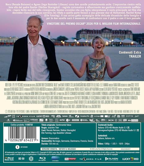 Sentimental Value (Blu-ray) di Joachim Trier - Blu-ray - 2