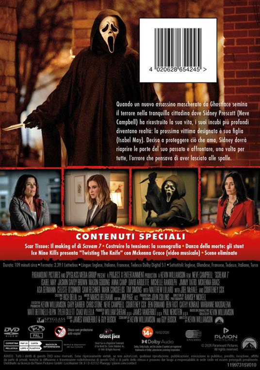 Scream 7 di Kevin Williamson - DVD - 2