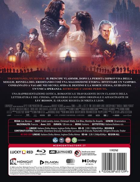 Dracula. L'amore perduto (Blu-ray + Blu-ray Ultra HD 4K) di Luc Besson - Blu-ray + Blu-ray Ultra HD 4K - 4
