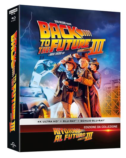 Ritorno al Futuro 3. Steelbook (Blu-ray + Blu-ray Ultra HD 4K) ( + gifts) di Robert Zemeckis - Blu-ray + Blu-ray Ultra HD 4K