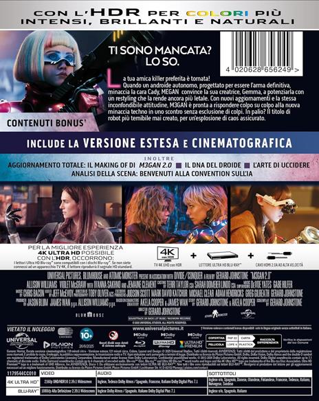 Megan 2.0 (Steelbook) (4K Ultra Hd+Blu-ray) di Gerard Johnstone - Blu-ray + Blu-ray Ultra HD 4K - 2
