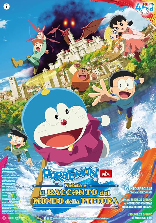 Doraemon. Il Film. Nobita E Il Racconto Del Mondo Della Pittura (Blu-ray) di Yukiyo Teramoto - Blu-ray