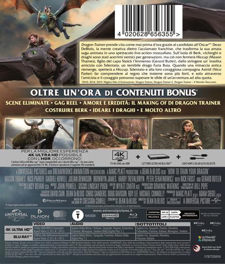 Dragon Trainer (Blu-ray + Blu-ray Ultra HD 4K) di Dean DeBlois - Blu-ray + Blu-ray Ultra HD 4K - 2
