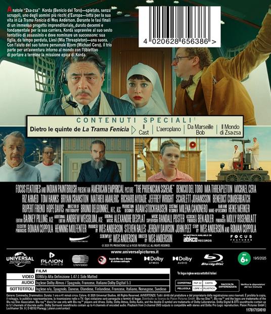 La Trama Fenicia (Blu-ray) di Wes Anderson - Blu-ray - 2