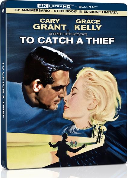Caccia Al Ladro (Edizione Steelbook 70 Anniversario) (4K Ultra Hd+Blu-Ray) di Alfred Hitchcock - Blu-ray + Blu-ray Ultra HD 4K