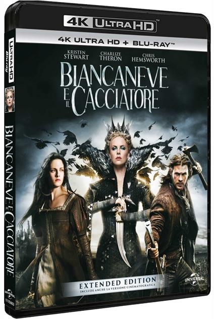 Biancaneve E Il Cacciatore (Blu-ray + Blu-ray Ultra HD 4K) di Rupert Sanders - Blu-ray + Blu-ray Ultra HD 4K