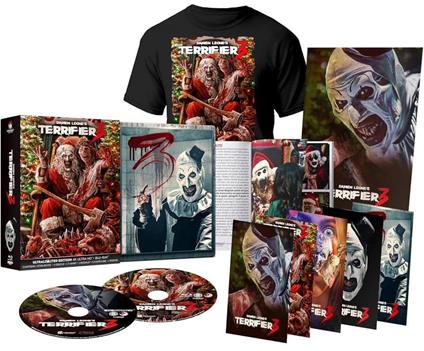 Terrifier 3 - Edizione Collector's  (Blu-ray + Blu-ray Ultra HD 4K + Maglietta + Poster - SteelBook) di Damien Leone - Blu-ray + Blu-ray Ultra HD 4K