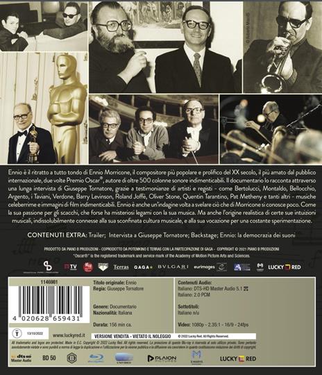Ennio (Blu-ray) di Giuseppe Tornatore - Blu-ray - 2