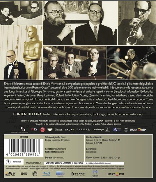 Ennio (Blu-ray) di Giuseppe Tornatore - Blu-ray - 2