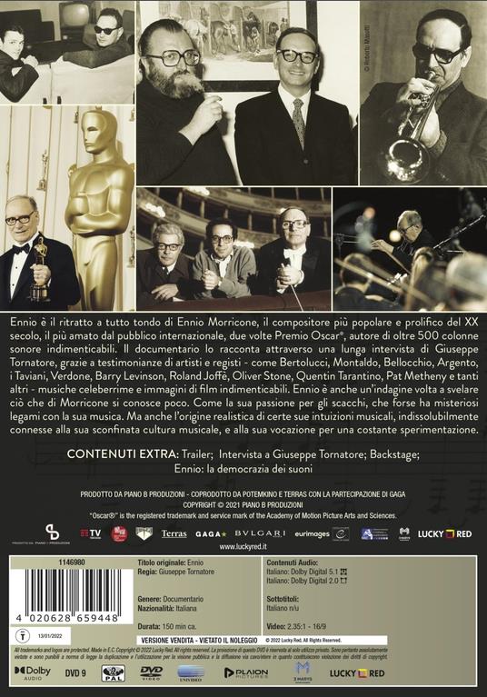 Ennio (DVD) di Giuseppe Tornatore - DVD - 2