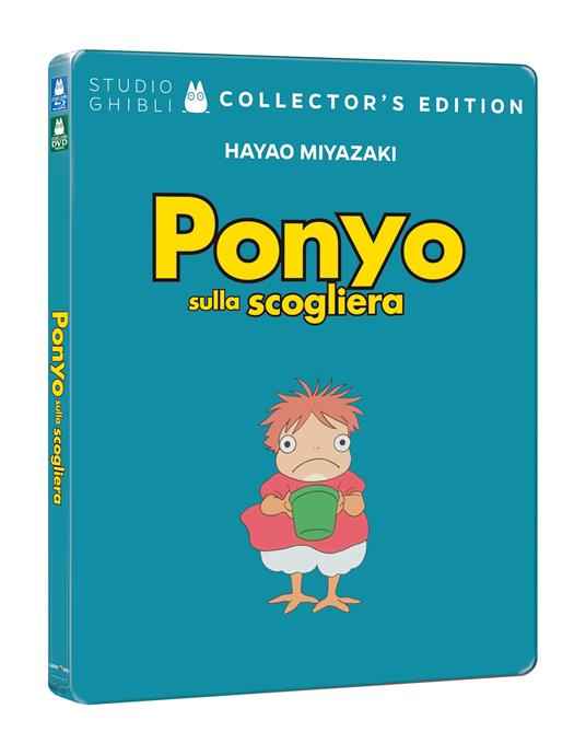 Ponyo sulla scogliera. Steelbook (DVD + Blu-ray) di Hayao Miyazaki -  DVD + Blu-ray