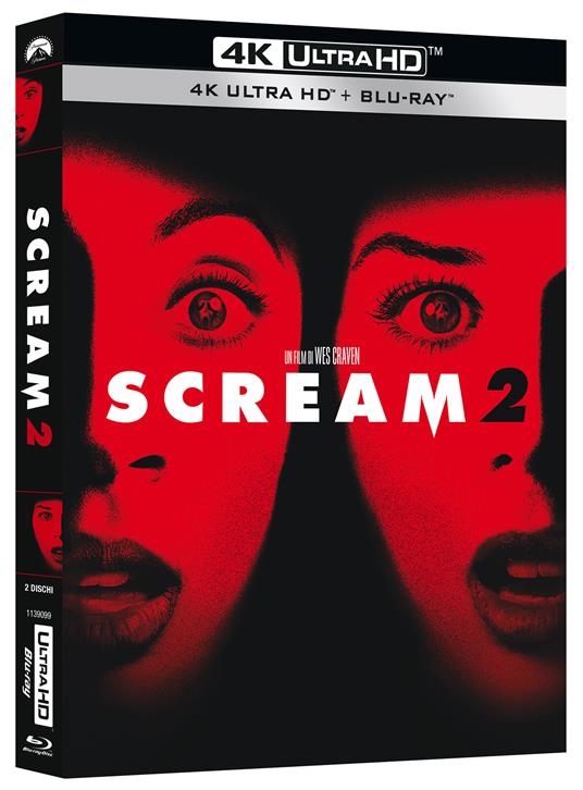 Scream 2 (Blu-ray + Blu-ray Ultra HD 4K) di Wes Craven - Blu-ray + Blu-ray Ultra HD 4K