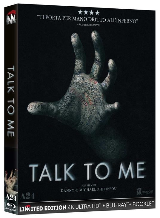 Talk to Me (Blu-ray + Blu-ray Ultra HD 4K) di Danny Philippou,Michael Philippou - Blu-ray + Blu-ray Ultra HD 4K