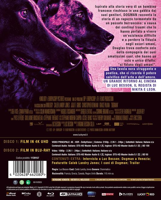 Dogman (Blu-ray + Blu-ray Ultra HD 4K) di Luc Besson - Blu-ray + Blu-ray Ultra HD 4K - 3