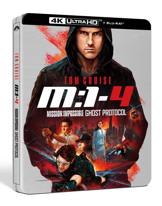 Mission: Impossible. Protocollo fantasma. Steelbook (Blu-ray + Blu-ray Ultra HD 4K) di Brad Bird - Blu-ray + Blu-ray Ultra HD 4K