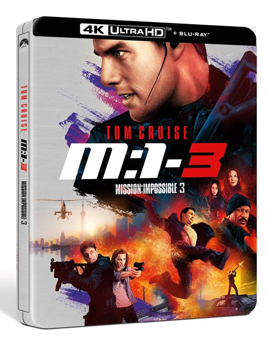 Mission: Impossible III. Steelbook (Blu-ray + Blu-ray Ultra HD 4K) di J. J. Abrams - Blu-ray + Blu-ray Ultra HD 4K