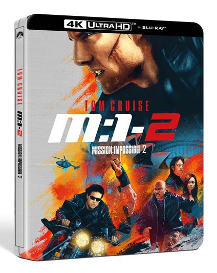Mission: Impossible 2. Steelbook (Blu-ray + Blu-ray Ultra HD 4K) di John Woo - Blu-ray + Blu-ray Ultra HD 4K