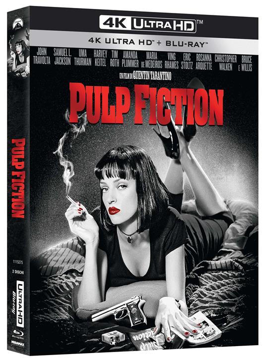 Pulp Fiction (Blu-ray + Blu-ray Ultra HD 4K) di Quentin Tarantino - Blu-ray + Blu-ray Ultra HD 4K