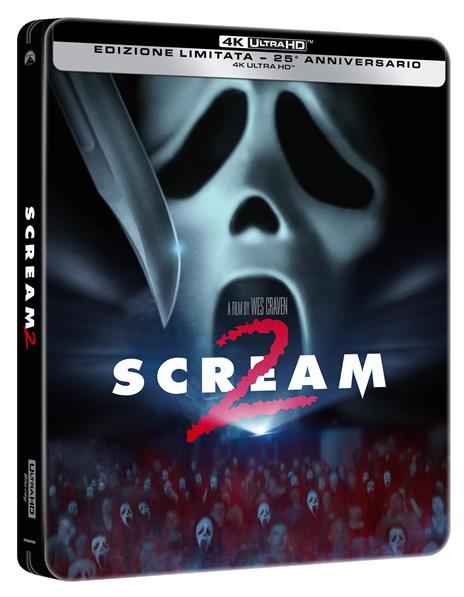 Scream 2. 25th Anniversary Steelbook (Blu-ray Ultra HD 4K) di Wes Craven - Blu-ray Ultra HD 4K