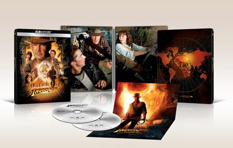 Indiana Jones e il regno del teschio di cristallo. Steelbook (Blu-ray + Blu-ray Ultra HD 4K) di Steven Spielberg - Blu-ray + Blu-ray Ultra HD 4K - 2