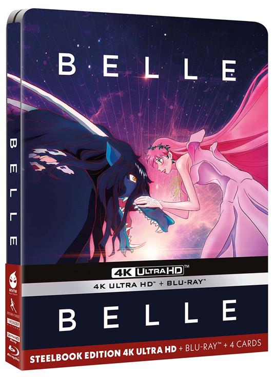 Belle. Steelbook (Blu-ray + Blu-ray Ultra HD 4K) di Mamoru Hosoda - Blu-ray + Blu-ray Ultra HD 4K