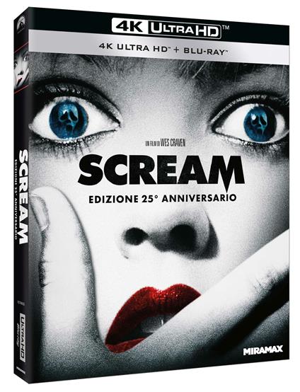 Scream (Blu-ray + Blu-ray Ultra HD 4K) di Wes Craven - Blu-ray + Blu-ray Ultra HD 4K