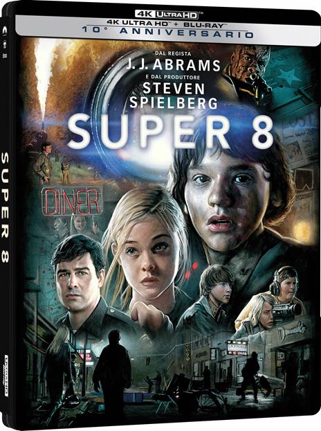 Super 8. Steelbook (Blu-ray + Blu-ray Ultra HD 4K) di J.J. Abrahams - Blu-ray + Blu-ray Ultra HD 4K