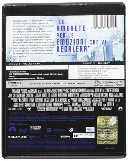 Star Trek Beyond (Blu-ray + Blu-ray 4K Ultra HD) di Justin Lin - Blu-ray + Blu-ray 4K Ultra HD