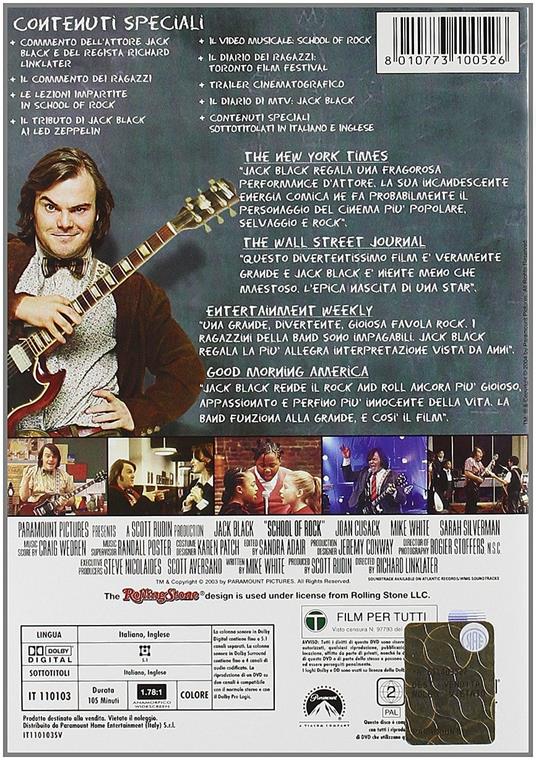 School of Rock (DVD) di Richard Linklater - DVD - 2