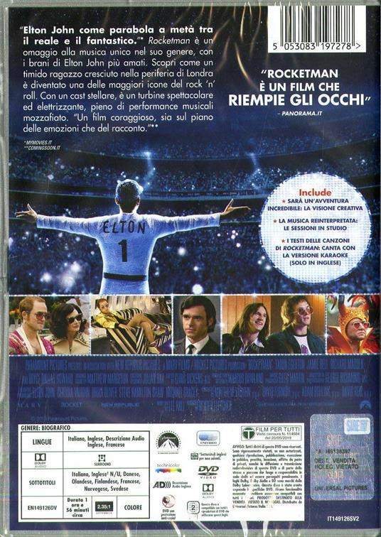 Rocketman (DVD) di Dexter Fletcher - DVD - 2