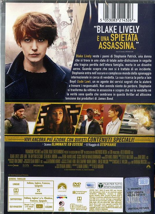 Rhythm Section (DVD) di Reed Morano - DVD