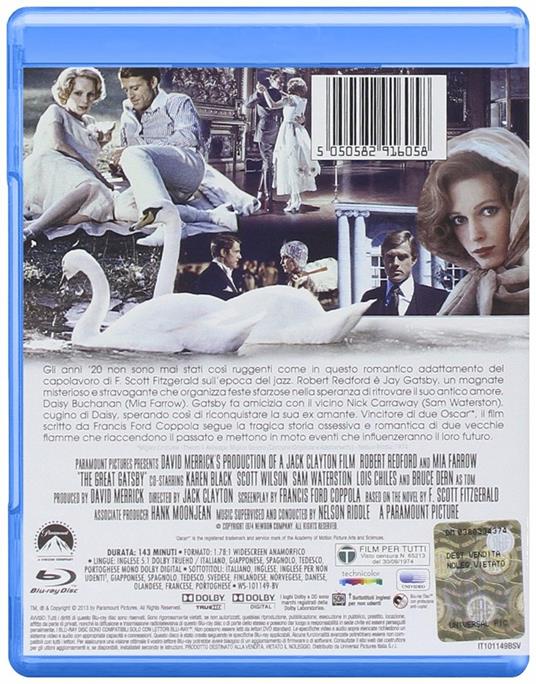 Il grande Gatsby (Blu-ray) di Jack Clayton - Blu-ray - 2