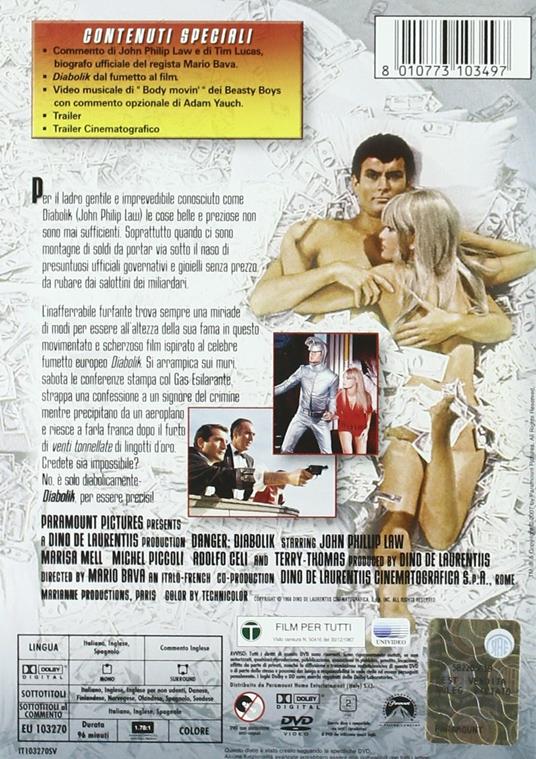 Diabolik (DVD) di Mario Bava - DVD