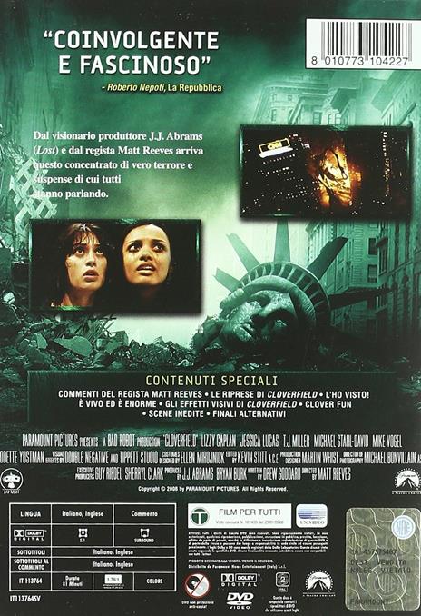 Cloverfield (DVD) di Matt Reeves - DVD - 2