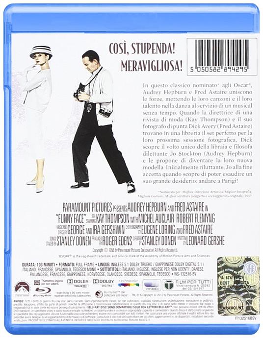 Cenerentola a Parigi (Blu-ray) di Stanley Donen - Blu-ray - 2
