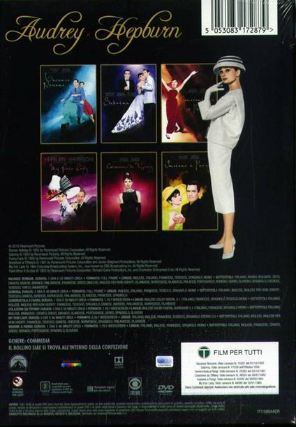 Audrey Hepburn Collection (7 DVD) di Billy Wilder,Stanley Donen,Blake Edwards,George Cukor