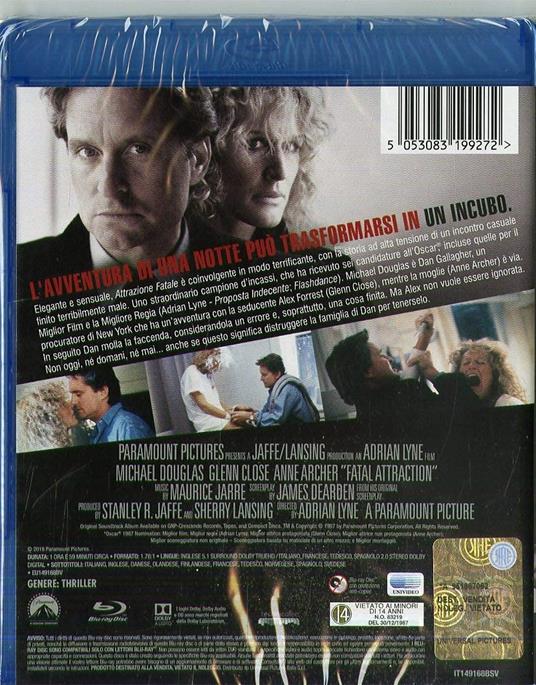 Attrazione fatale (Blu-ray) di Adrian Lyne - Blu-ray - 2
